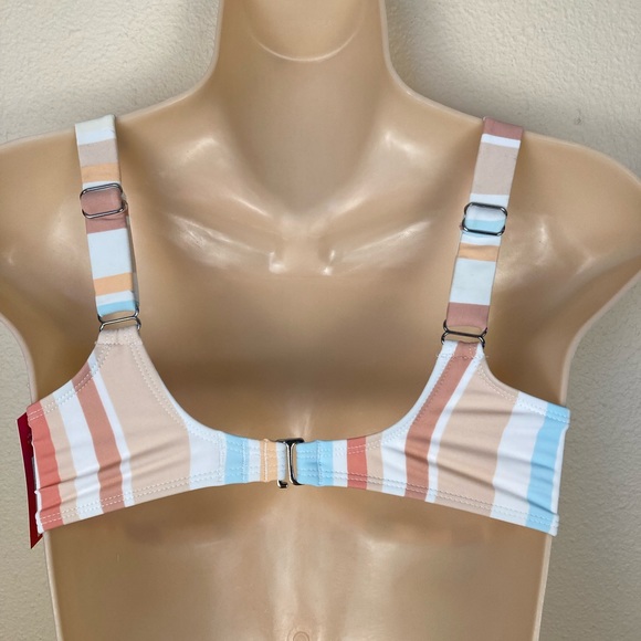 Xhilaration Bathing Swim Suit Top Stripes Multiple Sizes Adjustable Straps - Picture 4 of 6